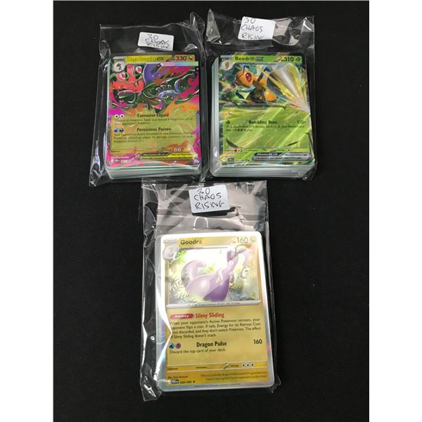 LOT OF 90 POKEMON TCG CHAOS RISING TRADING CARDS
