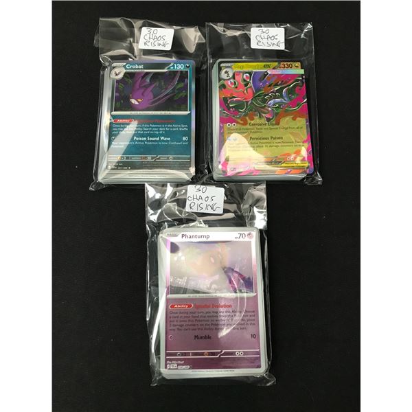 LOT OF 90 POKEMON TCG CHAOS RISING TRADING CARDS