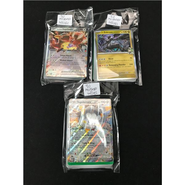 LOT OF 90 POKEMON TCG ASCENDED HEROES TRADING CARDS