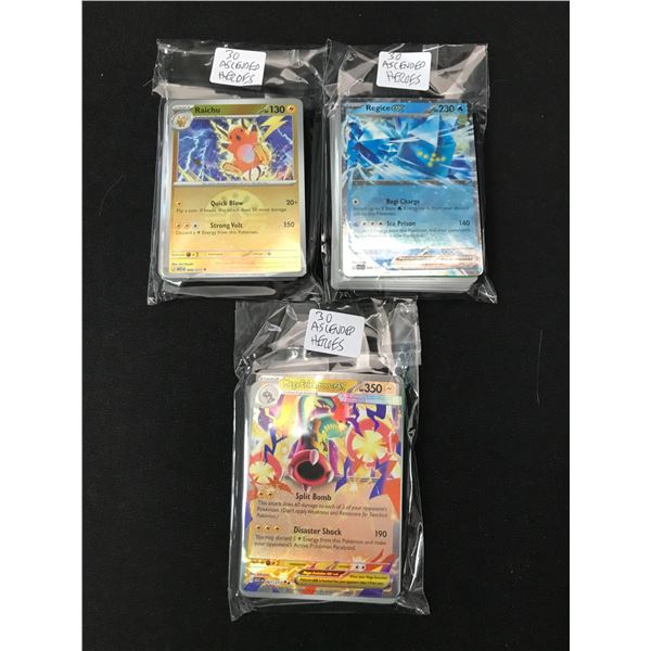 LOT OF 90 POKEMON TCG ASCENDED HEROES TRADING CARDS