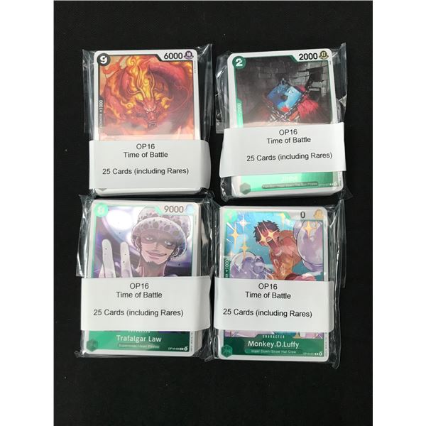 LOT OF 100 OP16 ONE PIECE TCG TRADING CARDS - INCLUDING RARES