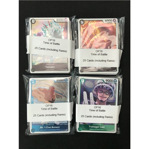 LOT OF 100 OP16 ONE PIECE TCG TRADING CARDS - INCLUDING RARES