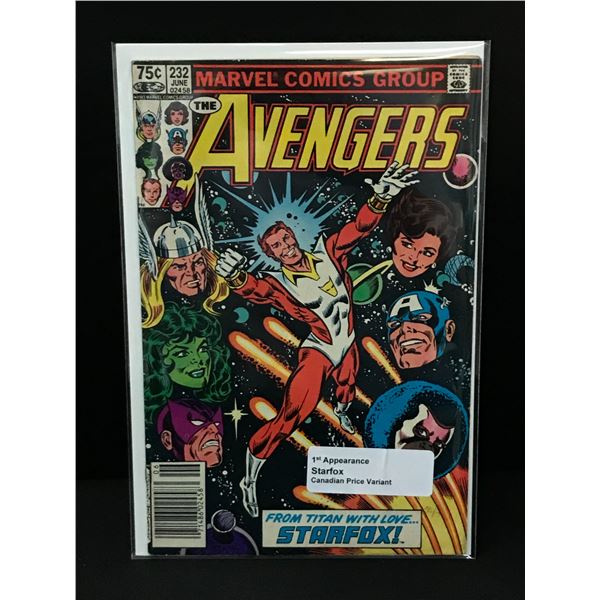 THE AVENGERS #232 1ST APP STARFOX CPV - MARVEL COMICS