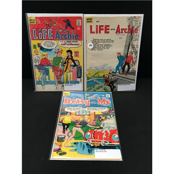 LOT OF 3 ARCHIE SERIES COMICS