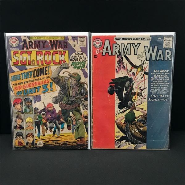 LOT OF 2 OUR ARMY AT WAR FEATURING SGT. ROCK COMICS - DC COMICS