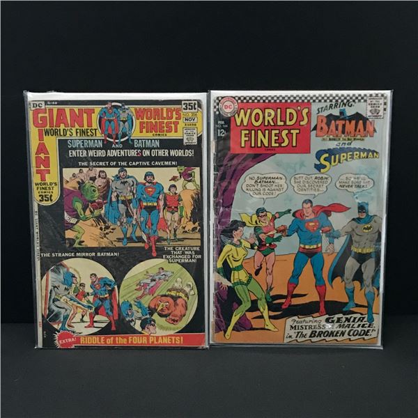 LOT OF 2 WORLD'S FINEST COMICS - DC COMICS