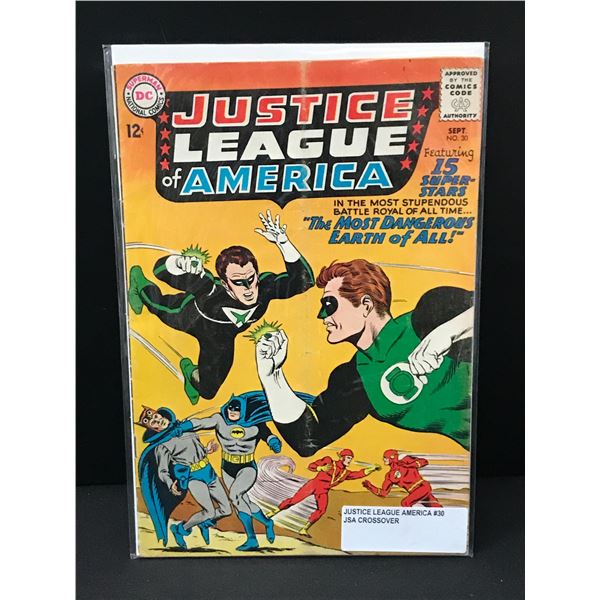 JUSTICE LEAGUE OF AMERICA #30 JSA CROSSOVER - DC COMICS