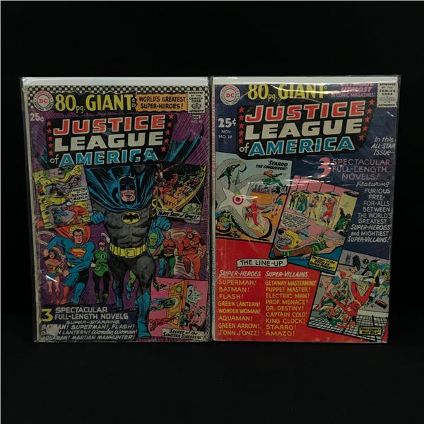 LOT OF 2 JUSTICE LEAGUE OF AMERICA COMICS - DC COMICS