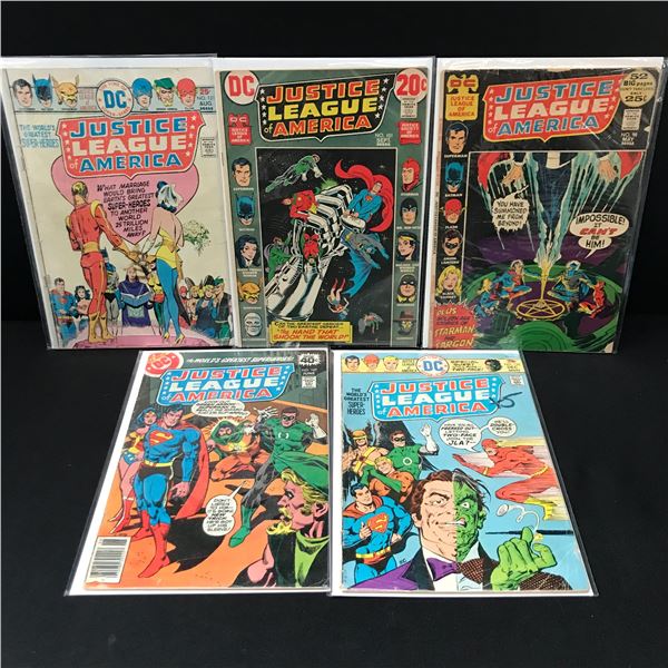 LOT OF 5 JUSTICE LEAGUE OF AMERICA COMICS - DC COMICS