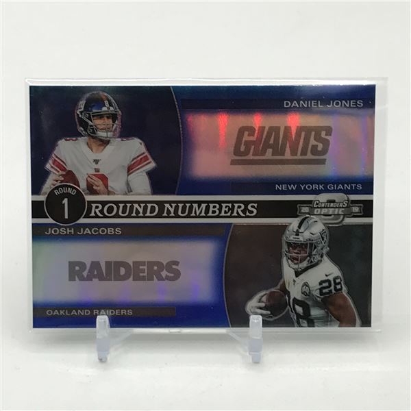 2019 PANINI CONTENDERS OPTIC ROUND 1 NUMBERS JONES/JACOBS ROOKIE CARD 91/99