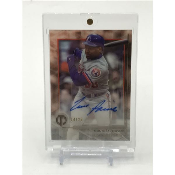 2019 TOPPS TRIBUTE BASEBALL TIM RAINES SIGNED TRADING CARD 04/25
