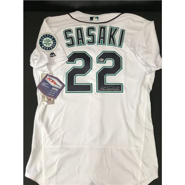 KAZUHIRO SASAKI SIGNED SEATTLE MARINERS BASEBALL JERSEY - BECKETT COA