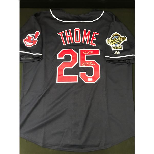 JIM THOME SIGNED CLEVELAND INDIANS WORLD SERIES JERSEY - BECKETT COA