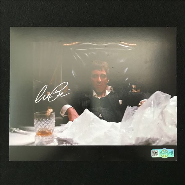 AL PACINO SIGNED SCARFACE 8X10 - HOLLYWOOD COA