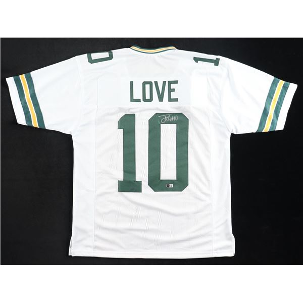 JORDAN LOVE SIGNED FOOTBALL JERSEY - BECKETT COA