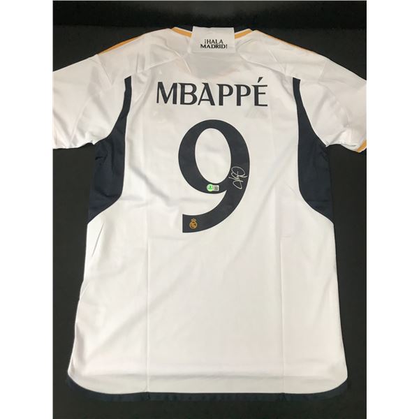 MBAPPE SIGNED REAL MADRID SOCCER JERSEY - BECKETT COA