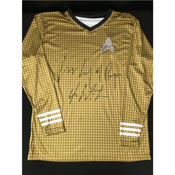 WILLIAM SHATNER SIGNED AND INSCRIBED "LIVE LONG AND PROSPER" STAR TREK JERSEY - WWOC COA