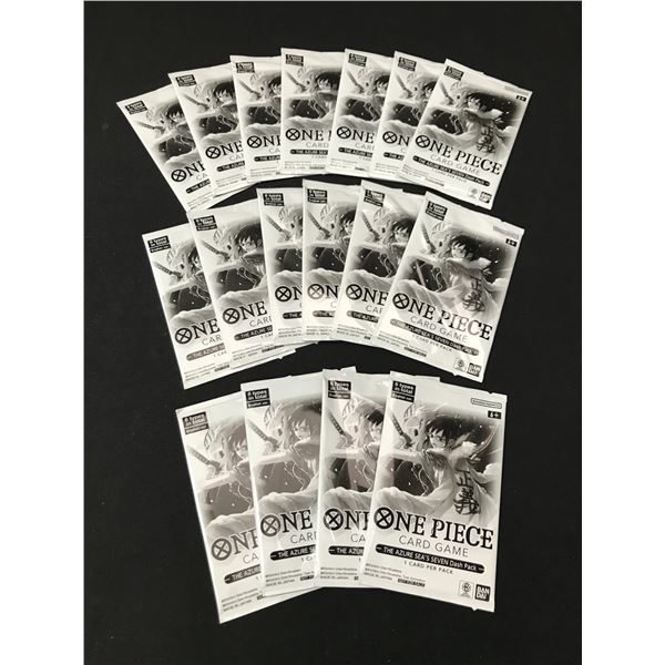 LOT OF 17 ONE PIECE AZURE SEA'S SEVEN SEALED TRADING CARD PACKS