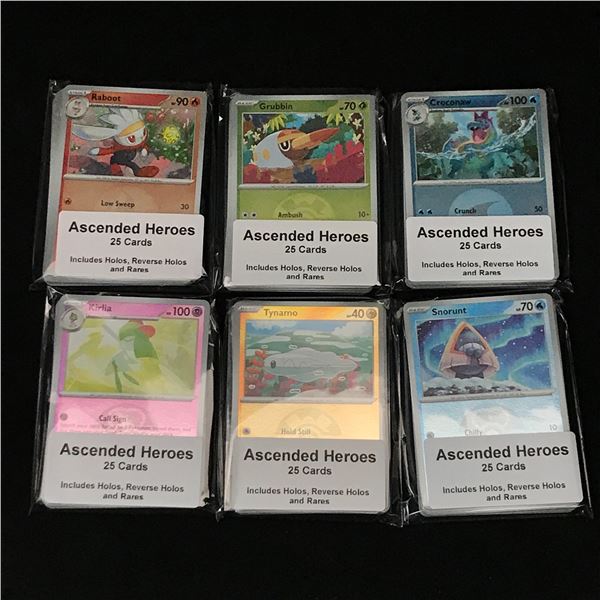 LOT OF 150 POKEMON TCG ASCENDED HEROES TRADING CARDS - INCLUDING RARES & HOLOS