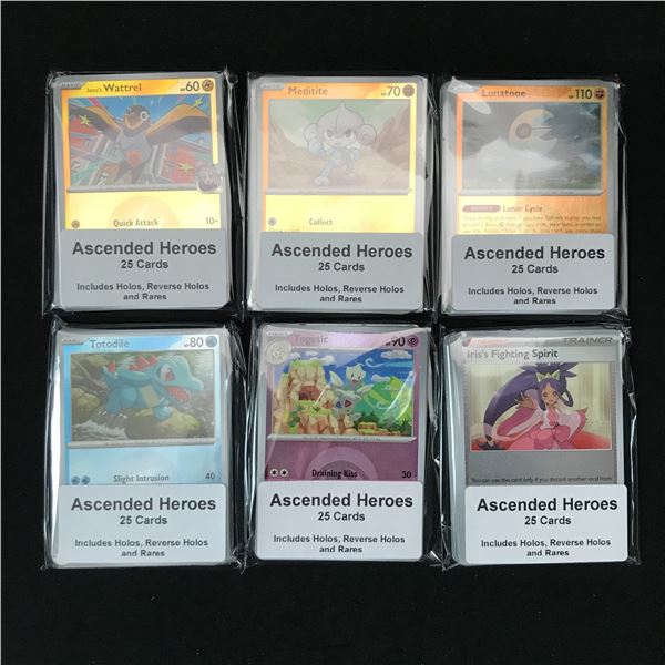 LOT OF 150 POKEMON TCG ASCENDED HEROES TRADING CARDS - INCLUDING RARES & HOLOS