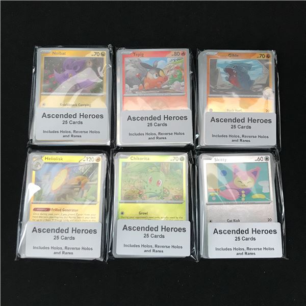 LOT OF 150 POKEMON TCG ASCENDED HEROES TRADING CARDS - INCLUDING RARES & HOLOS