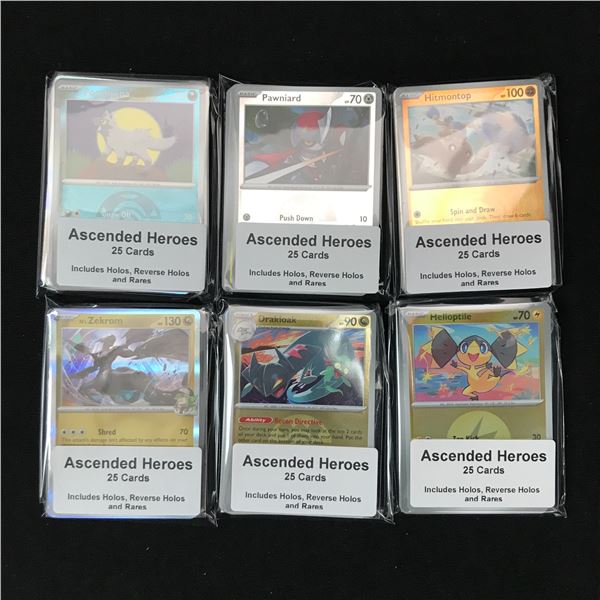 LOT OF 150 POKEMON TCG ASCENDED HEROES TRADING CARDS - INCLUDING RARES & HOLOS