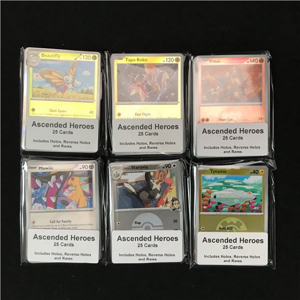 LOT OF 150 POKEMON TCG ASCENDED HEROES TRADING CARDS - INCLUDING RARES & HOLOS
