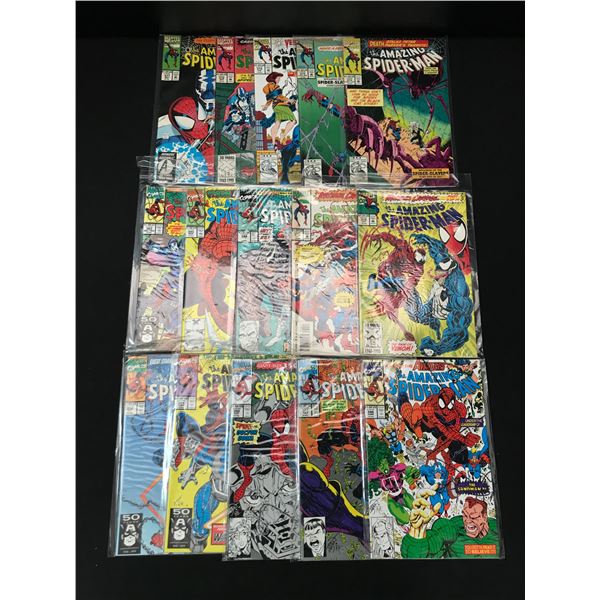 LOT OF 15 SPIDERMAN COMICS - MARVEL COMICS
