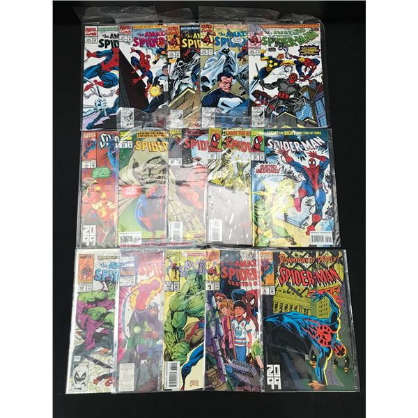 LOT OF 15 SPIDERMAN COMICS - MARVEL COMICS