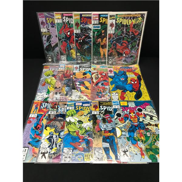 LOT OF 15 SPIDERMAN COMICS - MARVEL COMICS