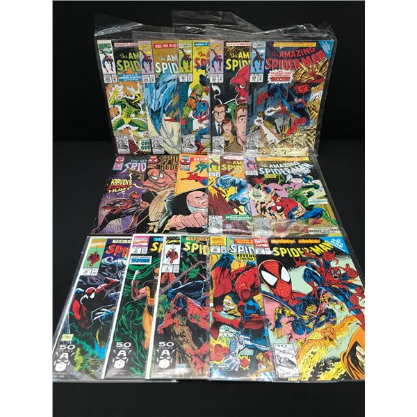 LOT OF 15 SPIDERMAN COMICS - MARVEL COMICS