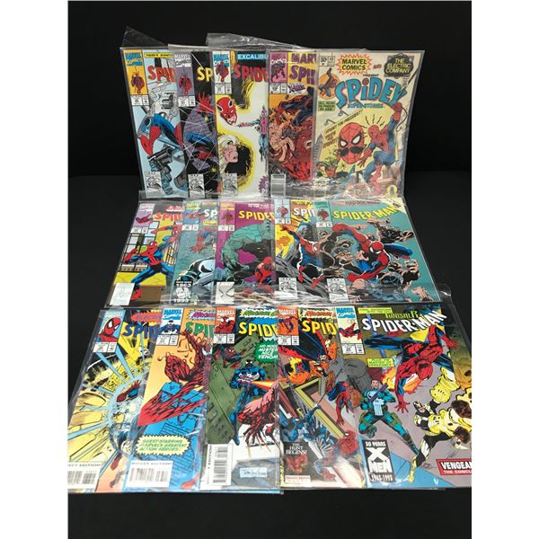 LOT OF 15 SPIDERMAN COMICS - MARVEL COMICS