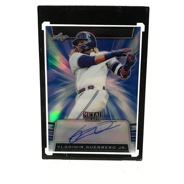 LEAF METAL DRAFT VLADIMIR GUERRERO JR SIGNED ROOKIE CARD 18/30