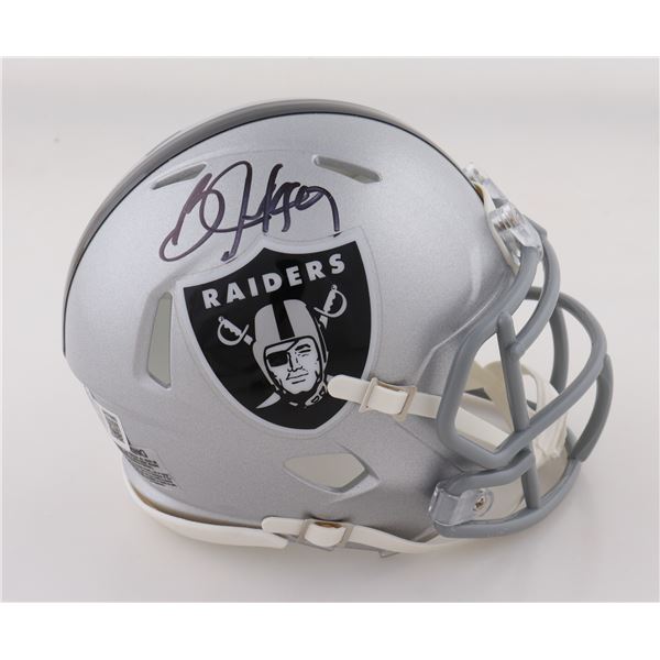 BO JACKSON SIGNED RAIDERS MINI HELMET - BECKETT COA