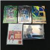 Image 1 : LOT OF 5 FOOTBALL TRADING CARDS INCLUDING SIGNED AND ROOKIES