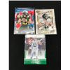 Image 1 : LOT OF 3 JUSTIN HERBERT FOOTBALL TRADING CARDS - INCLUDING 2 ROOKIES