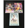 Image 1 : LOT OF 3 JOE BURROW FOOTBALL TRADING CARDS - INCLUDING 2 ROOKIES