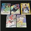 Image 1 : LOT OF 5 FOOTBALL STAR ROOKIE TRADING CARDS