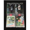Image 1 : LOT OF 4 SIGNED BASEBALL TRADING CARDS