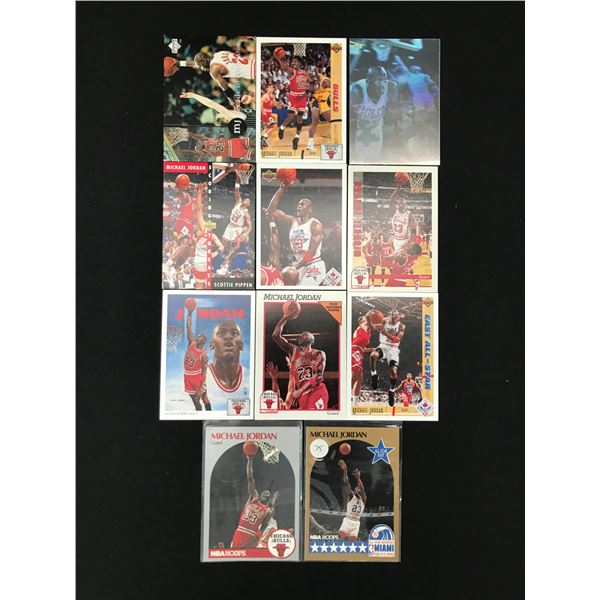 LOT OF 11 MICHAEL JORDAN BASKETBALL TRADING CARDS