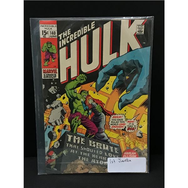 THE INCREDIBLE HULK #140 1ST JARELLA - MARVEL COMICS