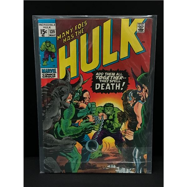 THE INCREDIBLE HULK #139 - MARVEL COMICS
