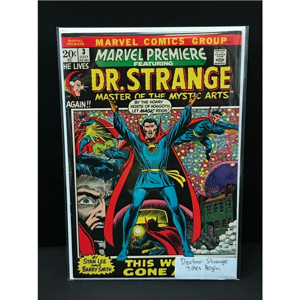 MARVEL PREMIERE FEATURING DR STRANGE #3 (DOCTOR STRANGE TITLE BEGINS) - MARVEL COMICS