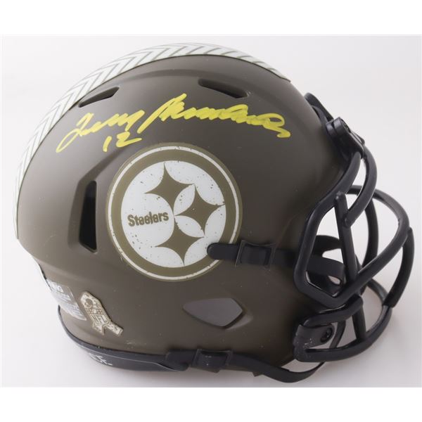TERRY BRADSHAW SIGNED PITTSBURGH STEELERS MINI-HELMET - BECKETT COA