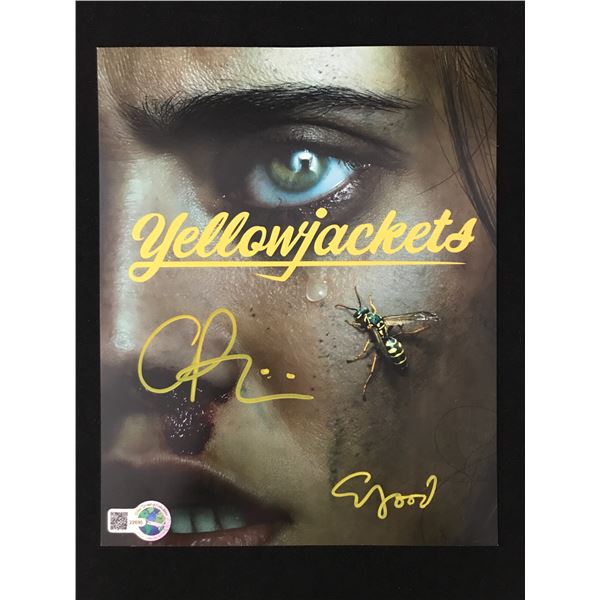 CHRISTINA RICCI AND ELIJAH WOOD DUAL SIGNED YELLOWJACKETS 8X10 - WWOC COA