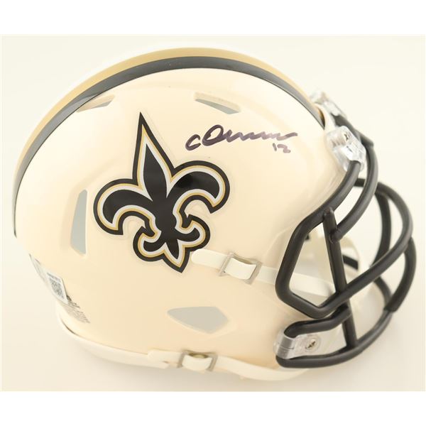 CHRIS OLAVE SIGNED NEW ORLEANS SAINTS MINI - HELMET - BECKETT COA