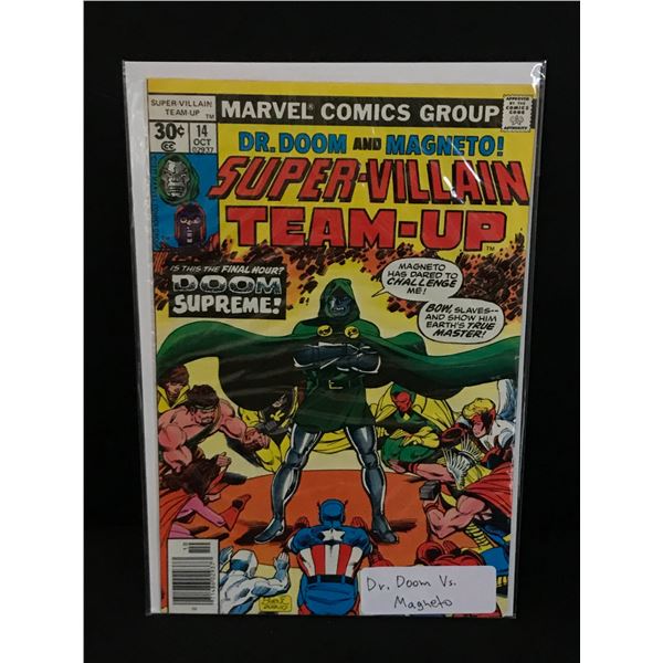 SUPER VILLAIN TEAM UP #14 DR. DOOM VS MAGNETO - MARVEL COMICS