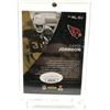 Image 2 : DAVID JOHNSON SIGNED FOOTBALL TRADING CARD - JSA COA