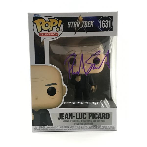 PATRICK STEWART SIGNED JEAN LUC PICARD STAR TREK FUNKO POP - HOLLYWOOD COA