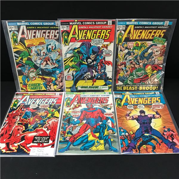 LOT OF 6 AVENGERS COMICS - MARVEL COMICS
